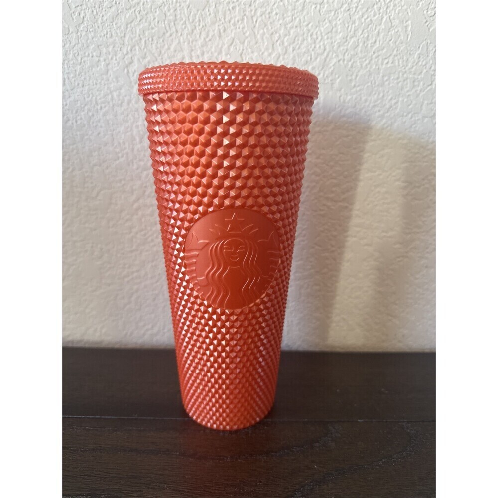 Starbucks Limited Edition Studded Orange 24oz Tumbler